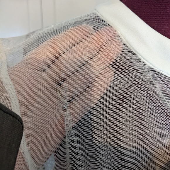 JS Collection White Bow Dress sz 8 - Picture 5 of 8